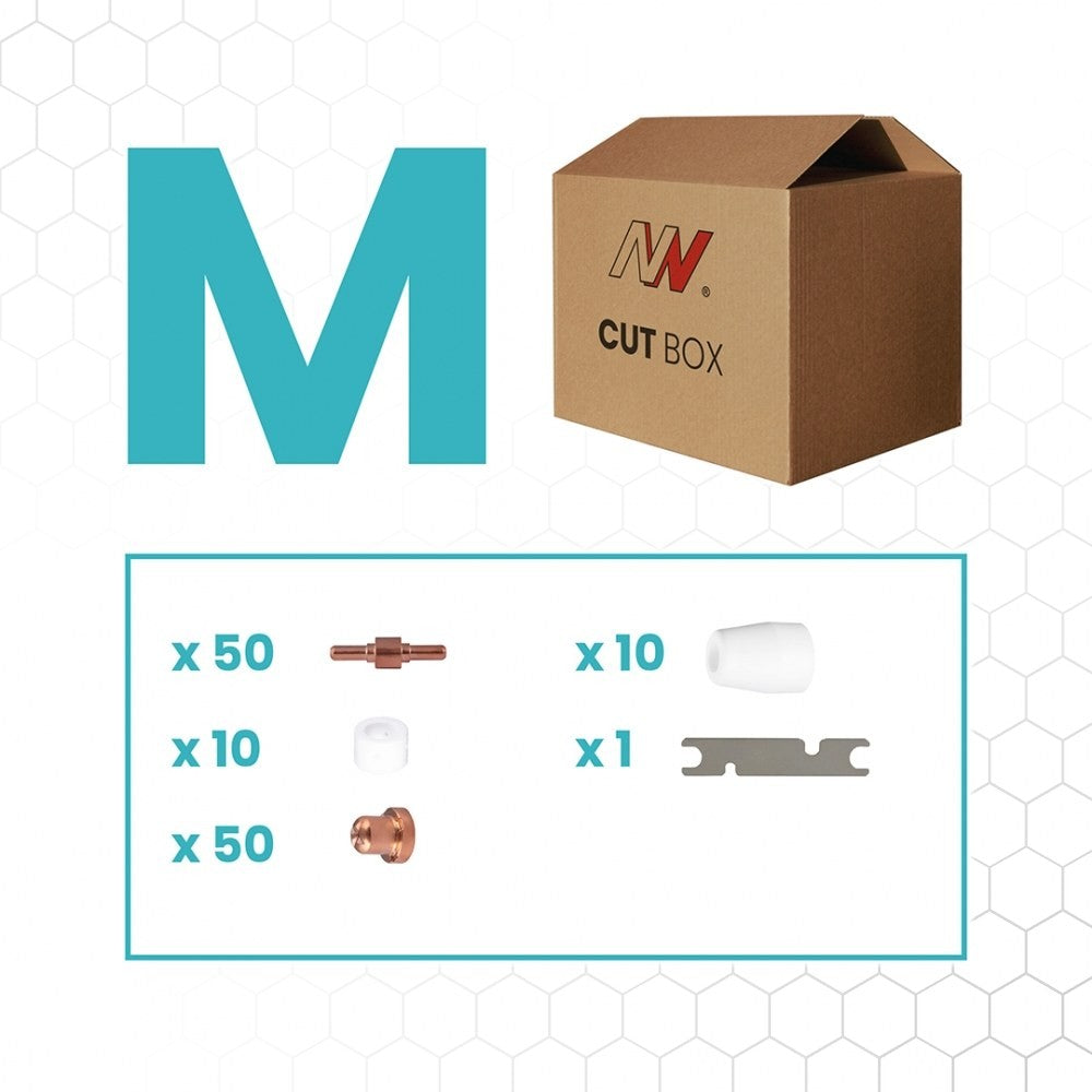 CUT BOX (keskikoko) sopii polttimeen PT31 / ESAB® PT-31, plasmaleikkurin kulutusosa
