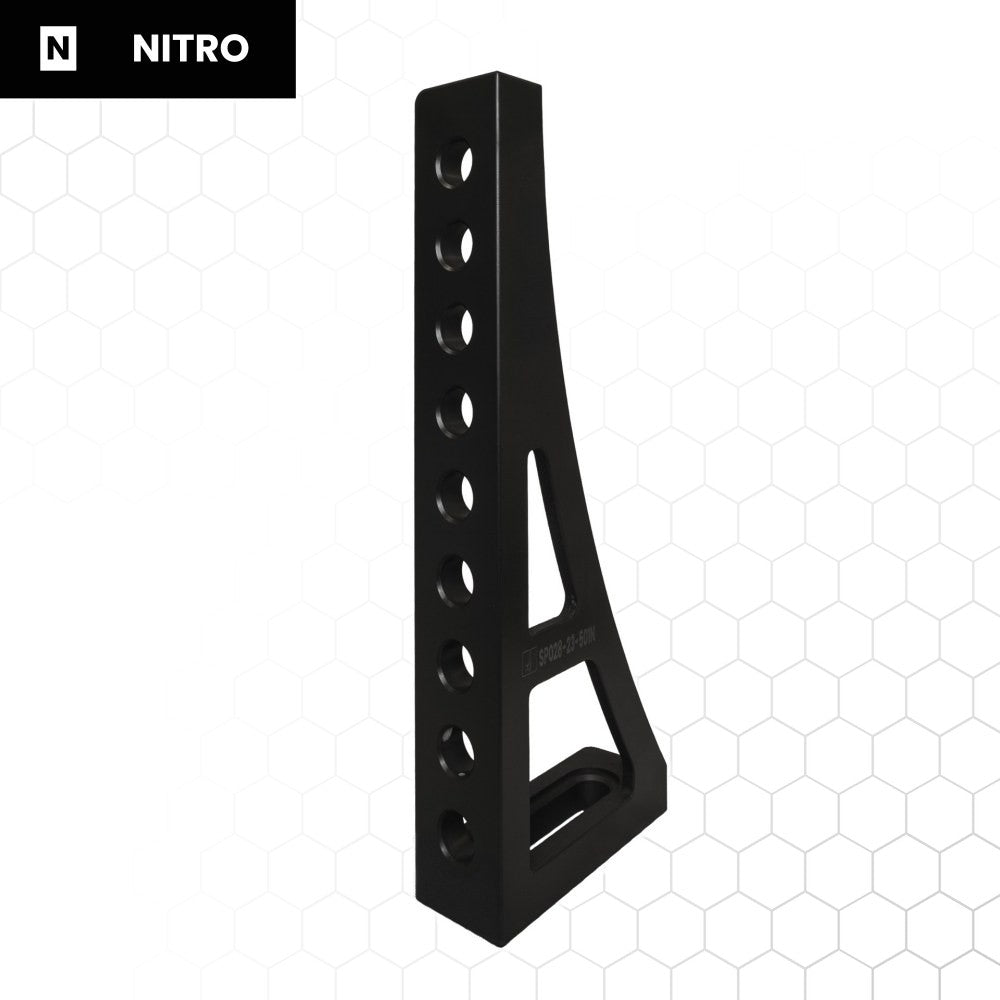 Nitrattu vaste- ja kiinnityskulma 200 × 75 × 500 mm, hitsauspöydän tarvike