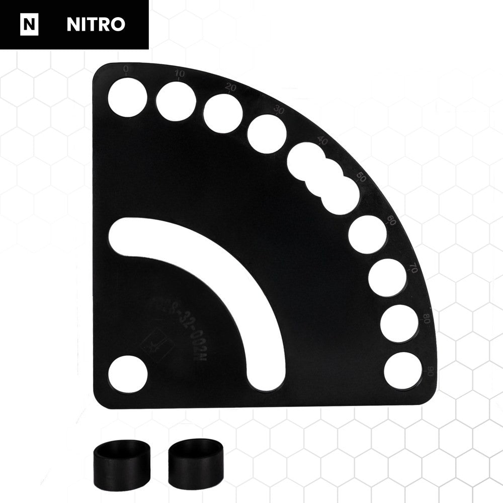 Nitrattu kulmamalline 250 × 150 × 5 mm, hitsauspöydän tarvike