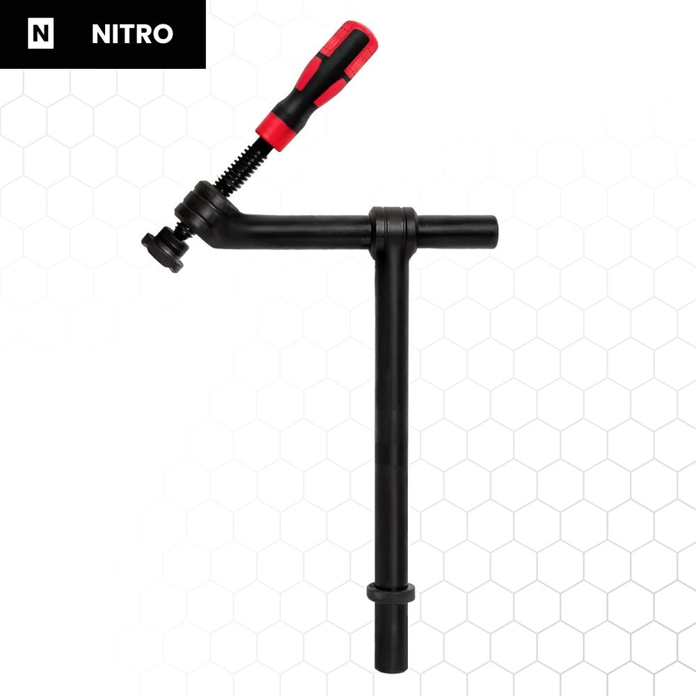 Nitrattu ruuvipuristin 220 × 350 mm 45°, hitsauspöydän tarvike
