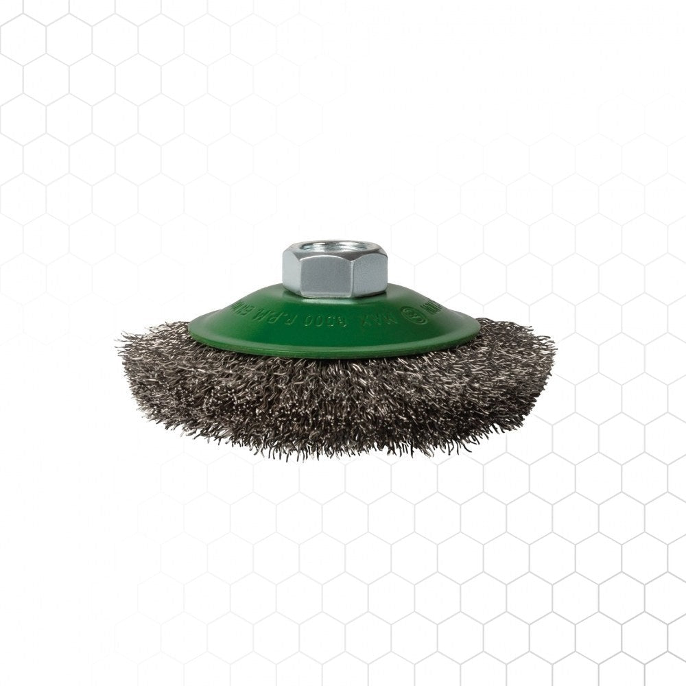 Spartus kartioharja Ø100 × 20 mm, ruostumaton, M14, metallintyöstön työkalu – kuva 2/2