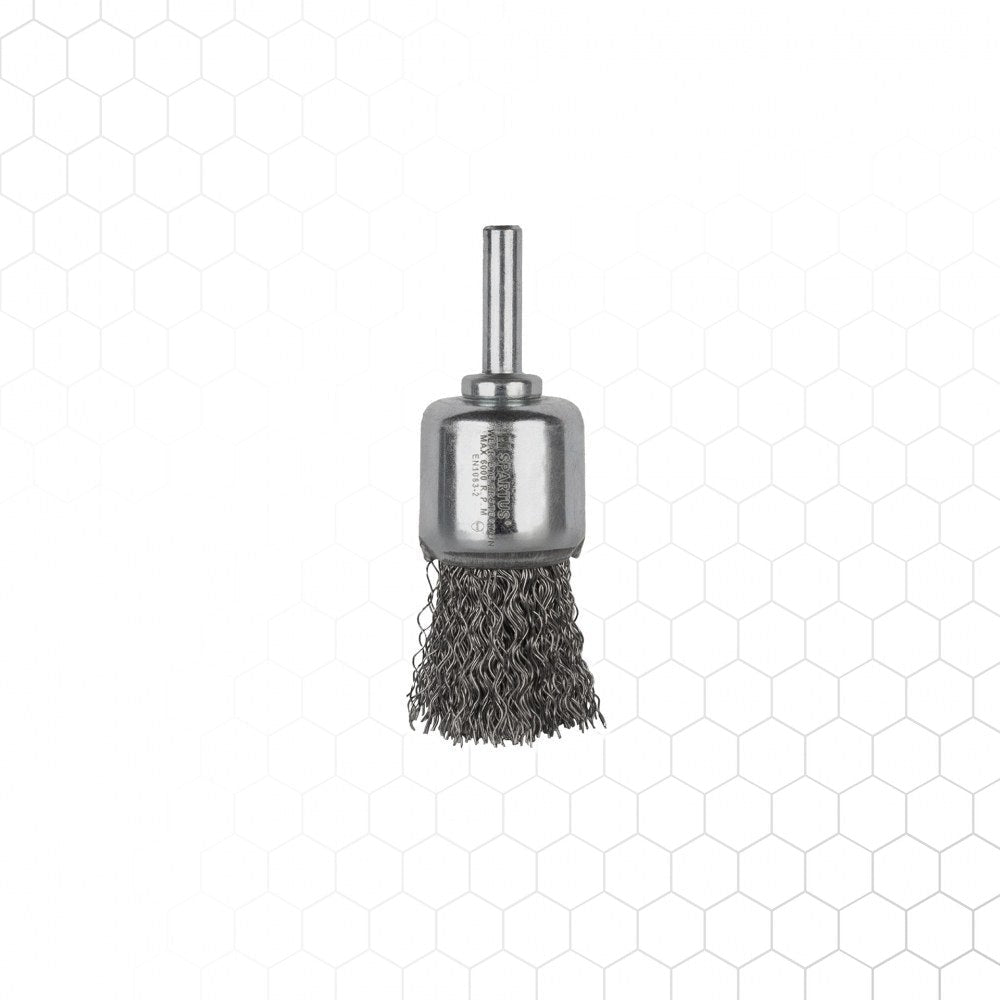 Spartus pensseliharja Ø25 mm, 6 mm varsi, metallintyöstön työkalu – kuva 2/2