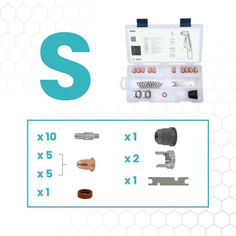 CUT BOX sopii polttimeen SP45H / TRAFIMET® S45®, plasmaleikkurin kulutusosa