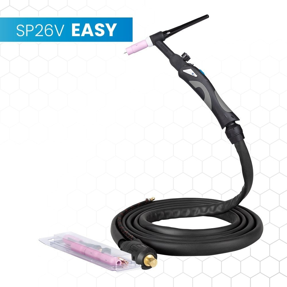 Spartus Easy TIG-poltin 26V, kahvaohjaus, 4 m