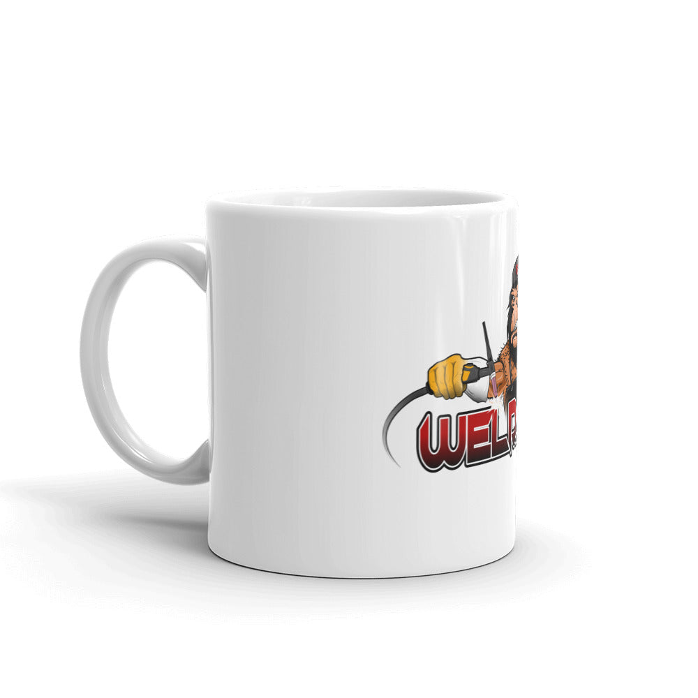 White glossy mug