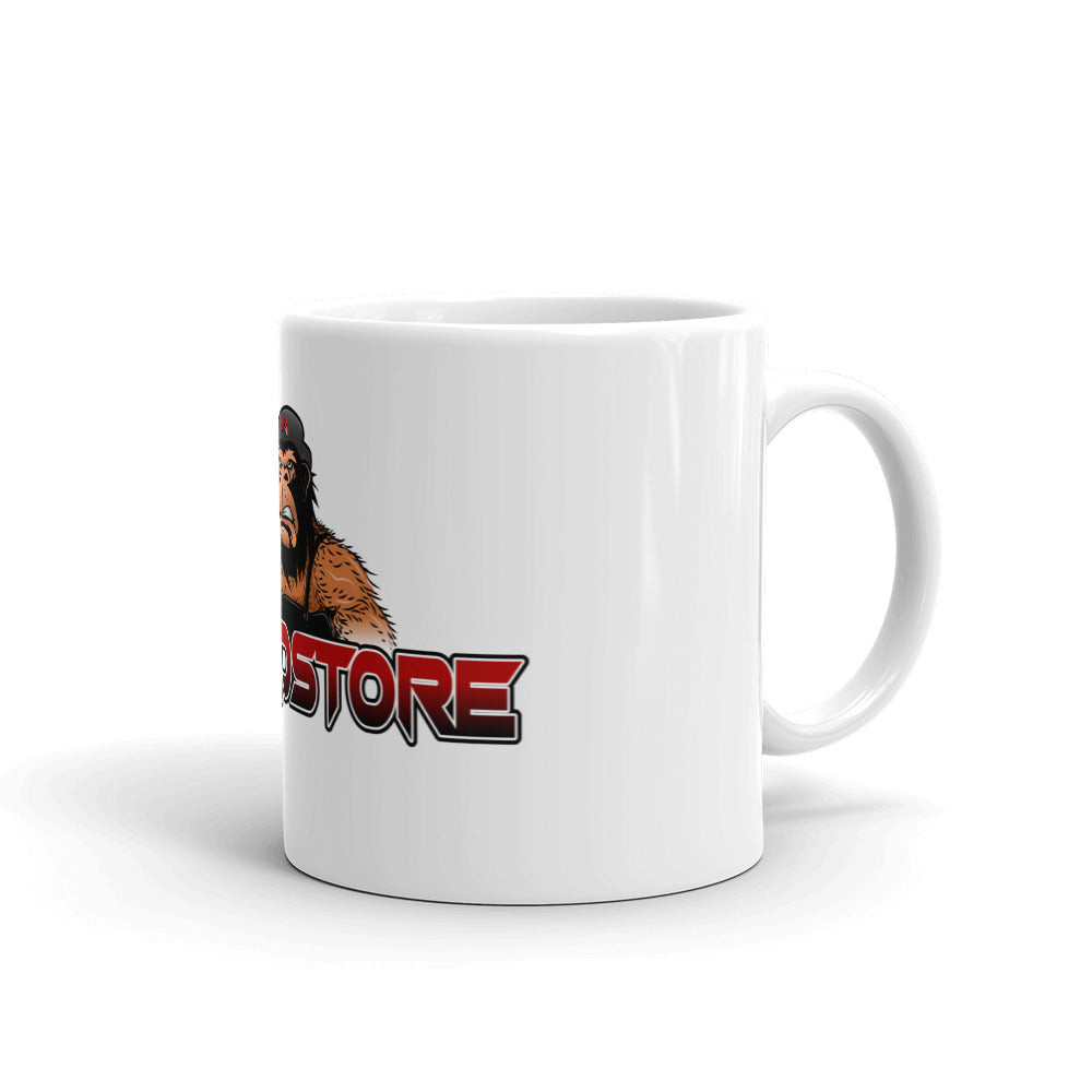 White glossy mug