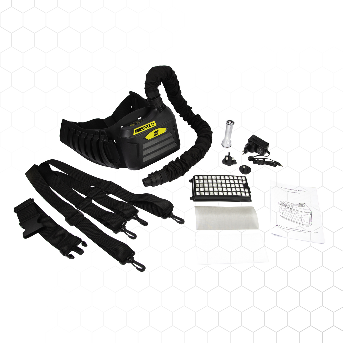 ESAB EPR-X1.1 PAPR -raitisilmapuhallin, TH3P, raitisilmamaski – kuva 2/4