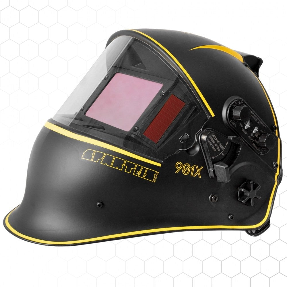 Hitsausmaski SPARTUS Pro 901X raitisilmalaitteella, raitisilmamaski – kuva 4/13