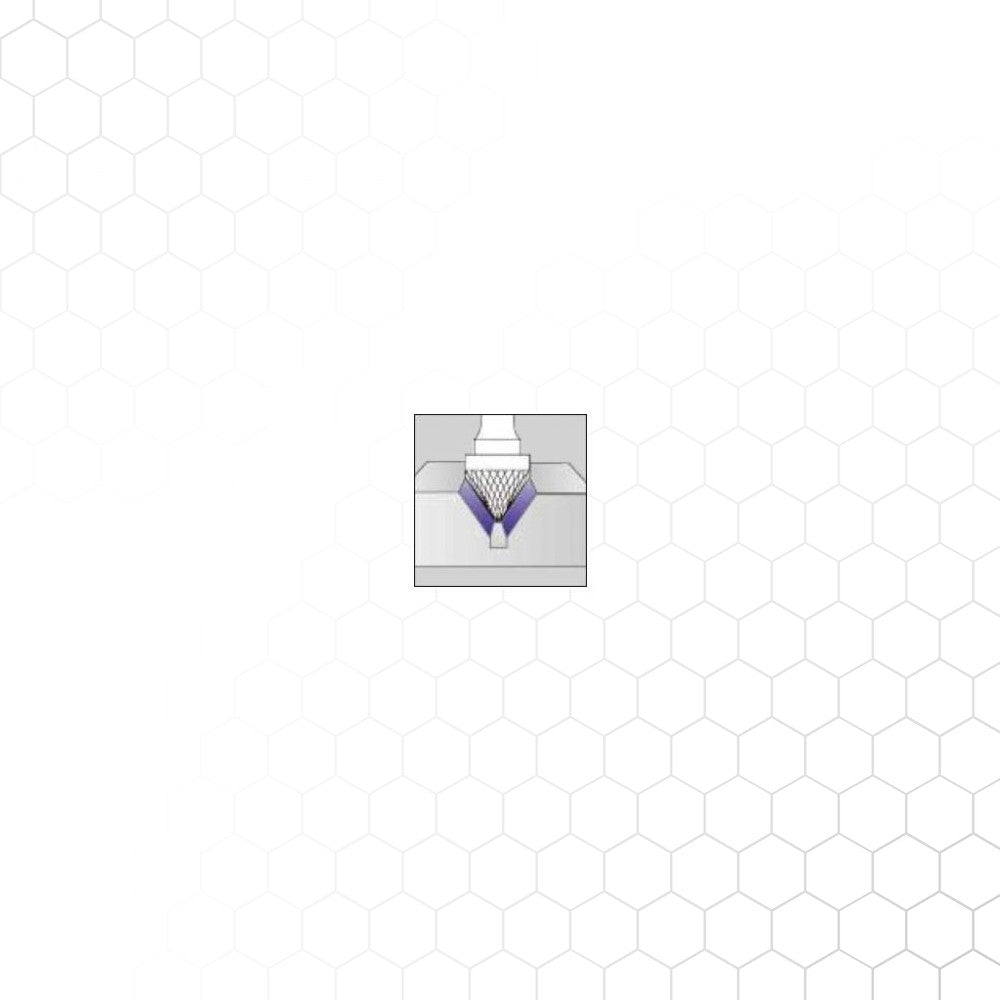 Kovametalliviila, kartio 60° 9,5x8x6/55 – kuva 3