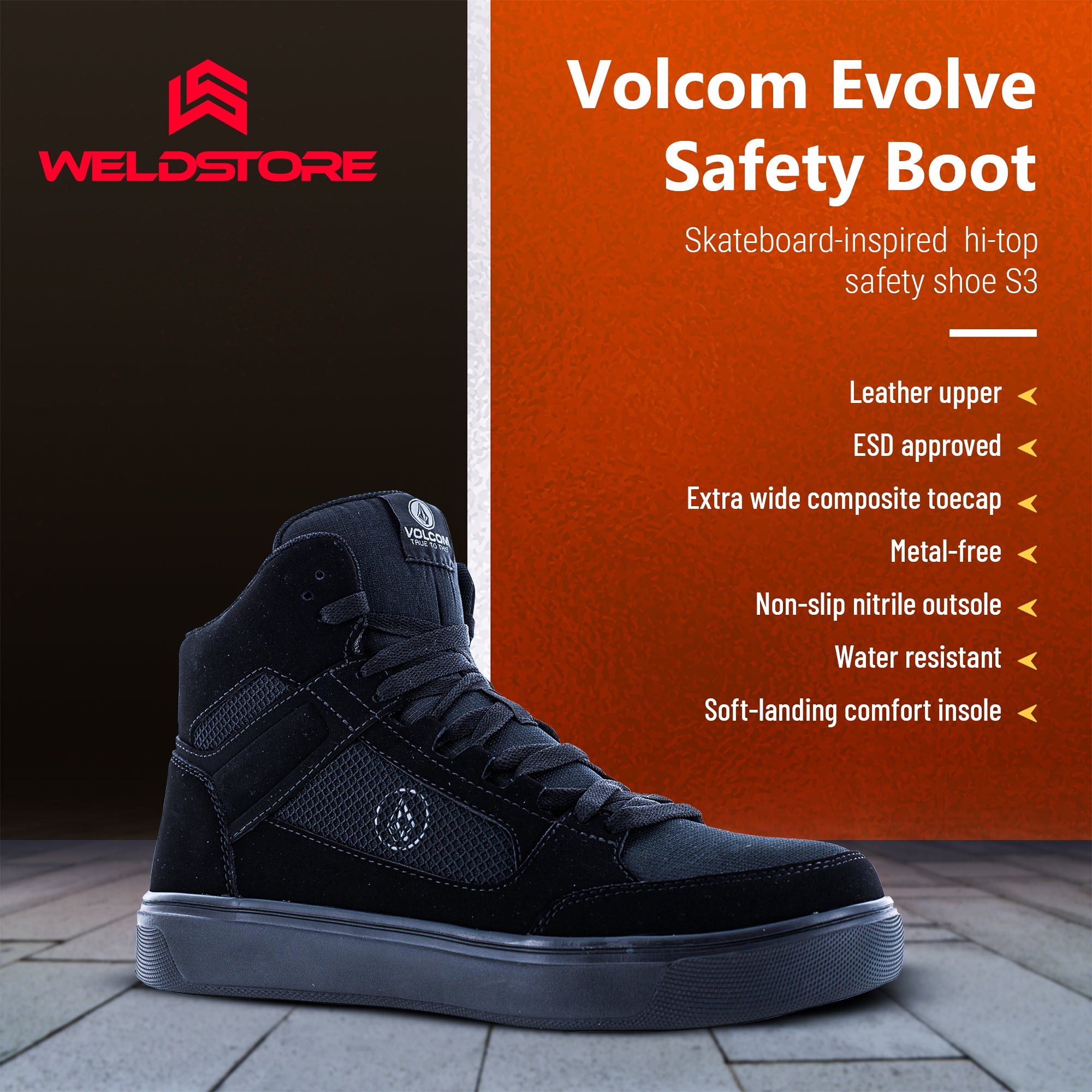Skyddssko Volcom Evolve