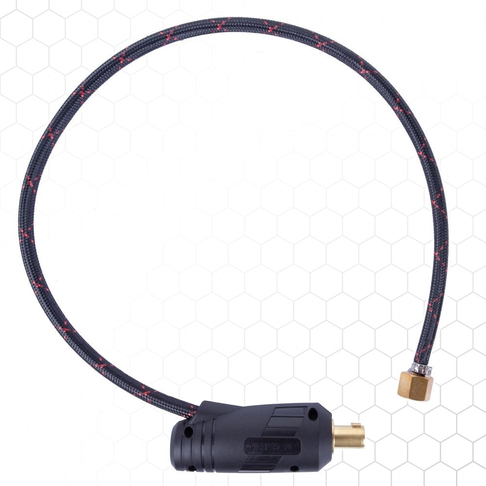Virtaliitin SK35 + 1/4R mutteri (musta letku)