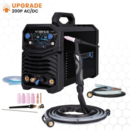EasyTIG 200XP AC/DC paketti + TIG-poltin mini SPE 17 - 8m, TIG-hitsauskone – kuva 1/8