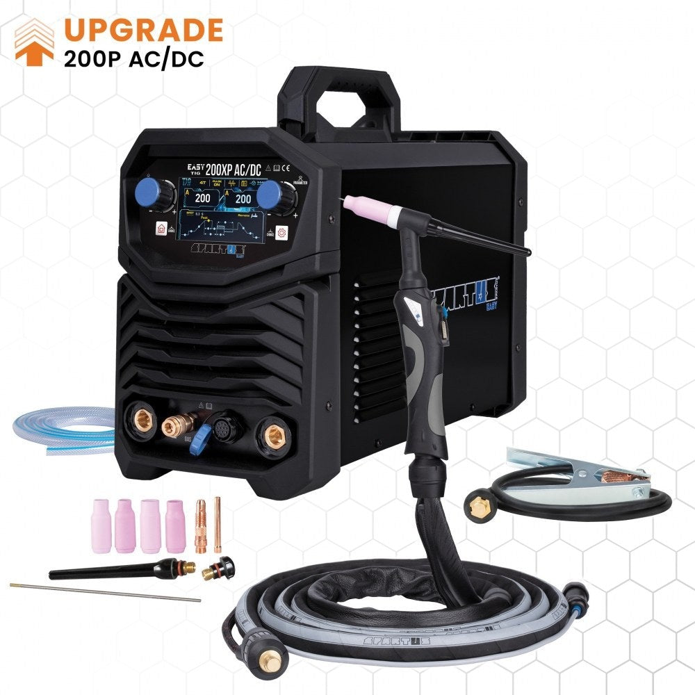 Spartus EasyTIG 200XP AC/DC + poltin SPE 17 4 m, TIG-hitsauskone – kuva 1/8