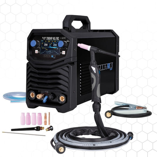 EasyTIG 200XP AC/DC paketti + TIG-poltin mini SPE 17 - 4m, TIG-hitsauskone – kuva 1/8