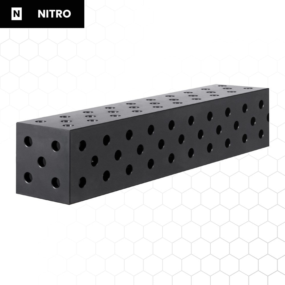 Nitrattu U-profiili 1000 × 200 × 200 mm, hitsauspöydän tarvike