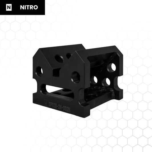 Nitrattu kulmamoduuli 200 × 200 × 175 mm, hitsauspöydän tarvike