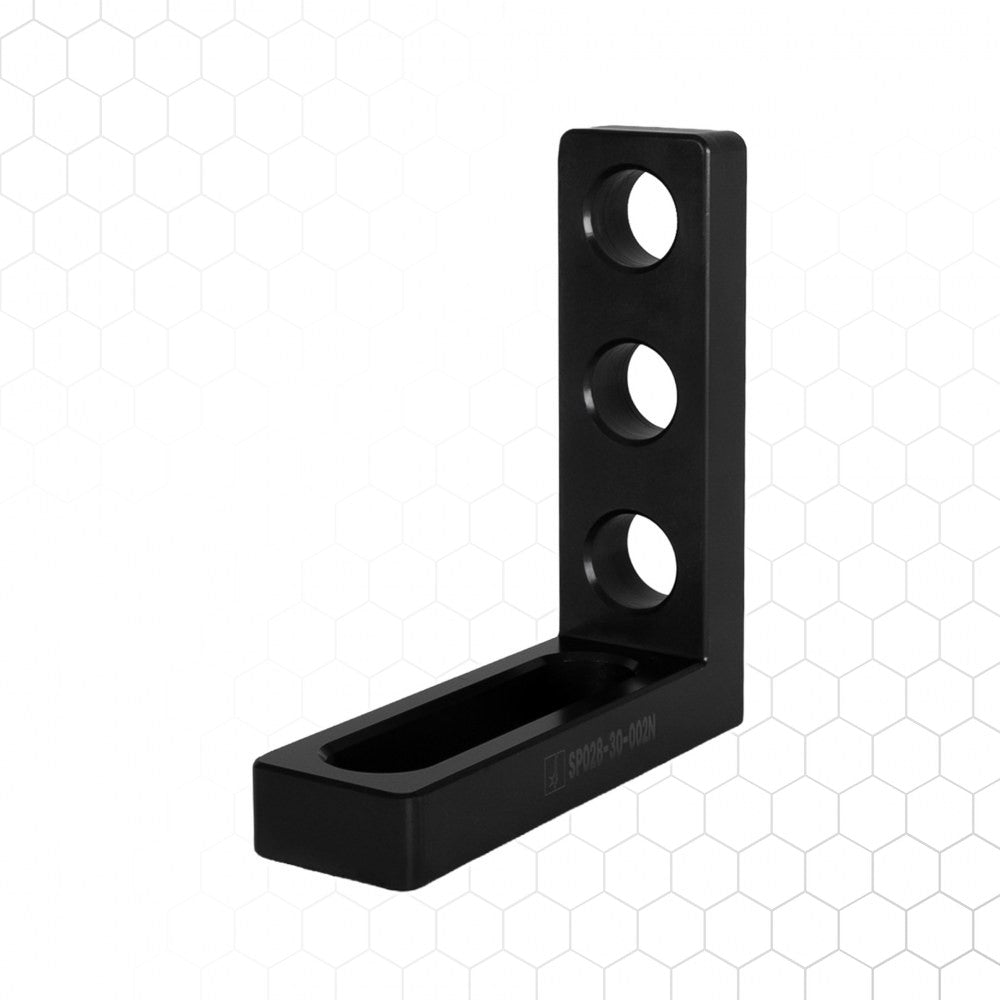 Nitrattu suorakulma 175 × 50 × 175 mm, reikä/ura, hitsauspöydän tarvike – kuva 2/3