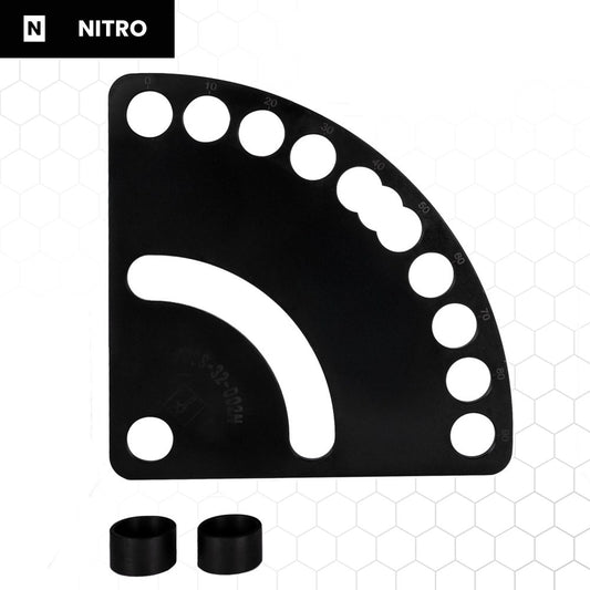Nitrattu kulmamalline 250 × 150 × 5 mm, hitsauspöydän tarvike