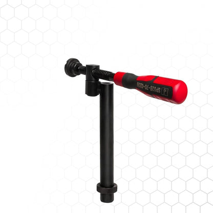 Nitrattu ruuvipuristin 100 × 270 mm 90°, hitsauspöydän tarvike – kuva 2/2
