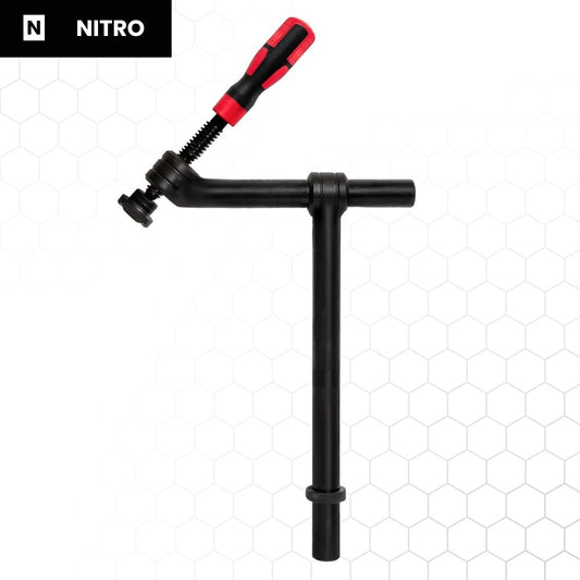 Nitrattu ruuvipuristin 220 × 350 mm 45°, hitsauspöydän tarvike