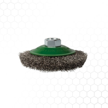 Spartus kartioharja Ø100 × 20 mm, ruostumaton, M14, metallintyöstön työkalu – kuva 2/2