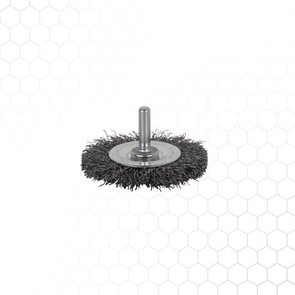 Spartus varrellinen laikkaharja Ø63 mm, 6 mm varsi, metallintyöstön työkalu – kuva 3/3