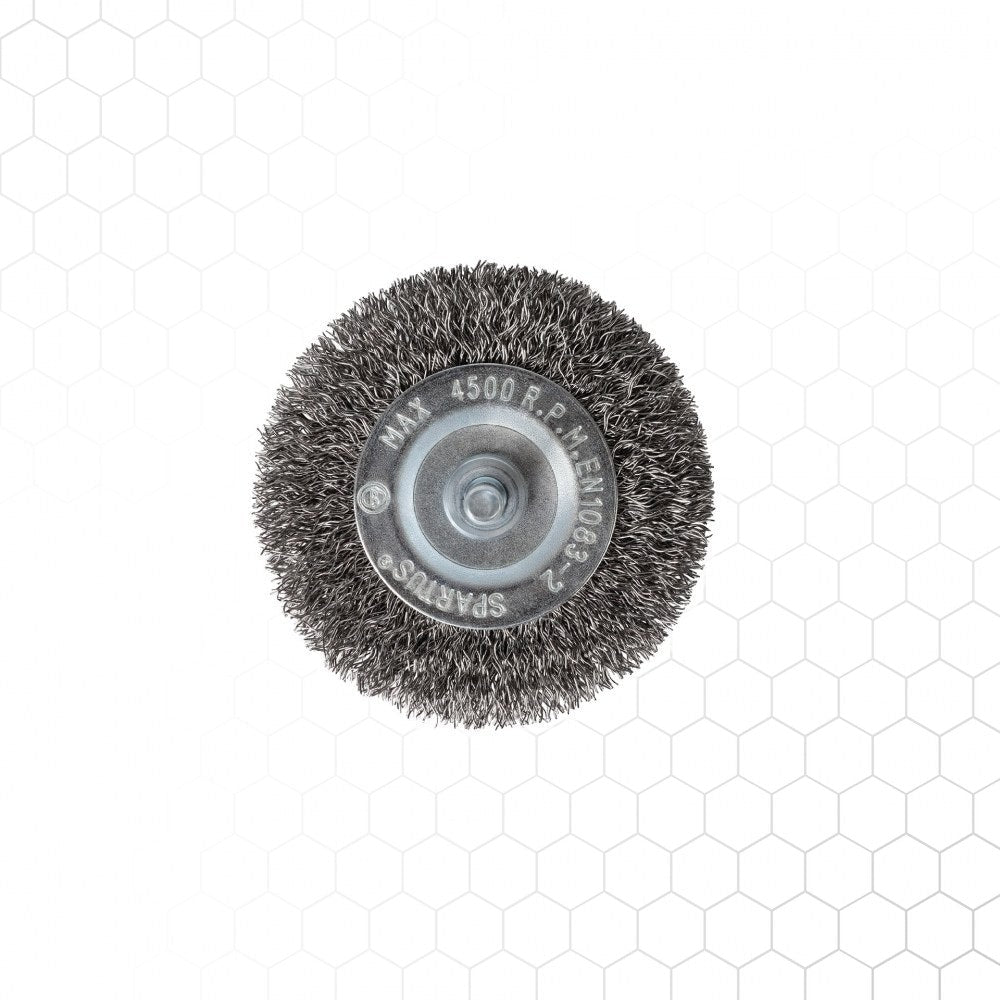 Spartus-laikkaharja varrella Ø75 mm, ruostumaton, metallintyöstön työkalu – kuva 2/3