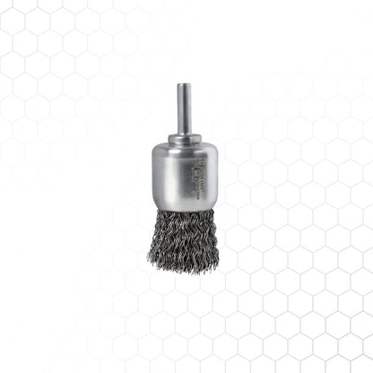 Pensseliharja Ø30mm, teräs-aaltolanka 0,3mm, 6mm varsi, metallintyöstön työkalu – kuva 2/2