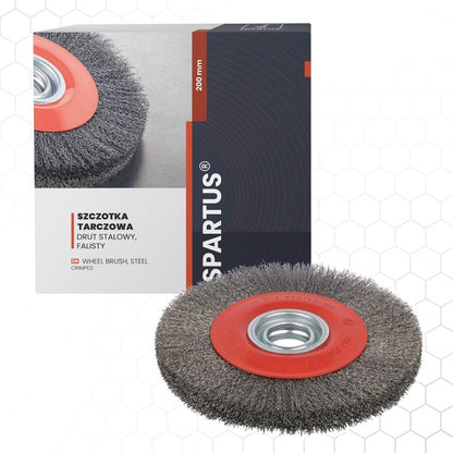 Laikkaharja Ø200×25mm, teräs-aaltolanka 0,3mm, metallintyöstön työkalu – kuva 1/2
