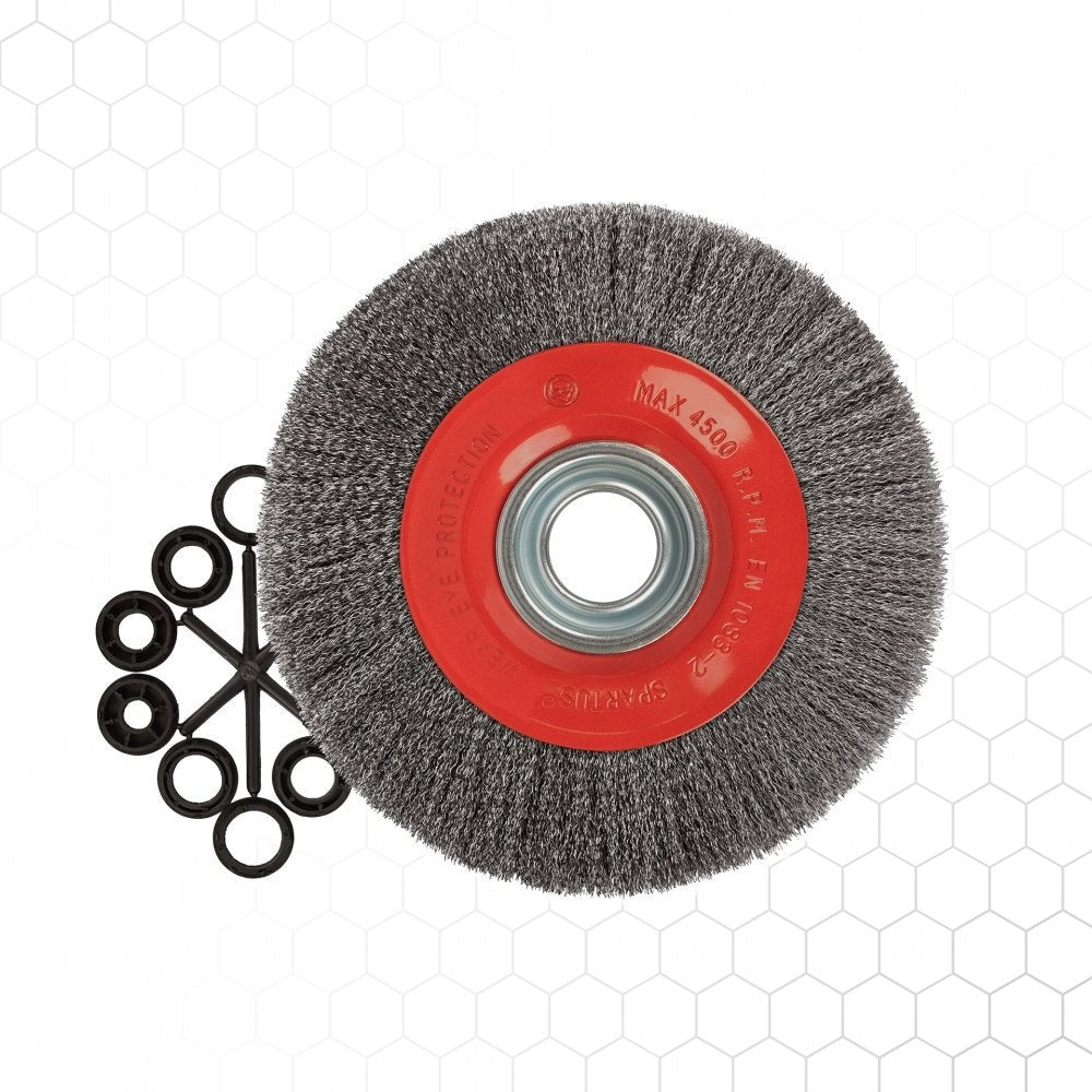Laikkaharja Ø200×25mm, teräs-aaltolanka 0,3mm, metallintyöstön työkalu – kuva 2/2