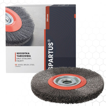 Laikkaharja Ø250×25mm, teräs-aaltolanka 0,3mm, metallintyöstön työkalu – kuva 1/2