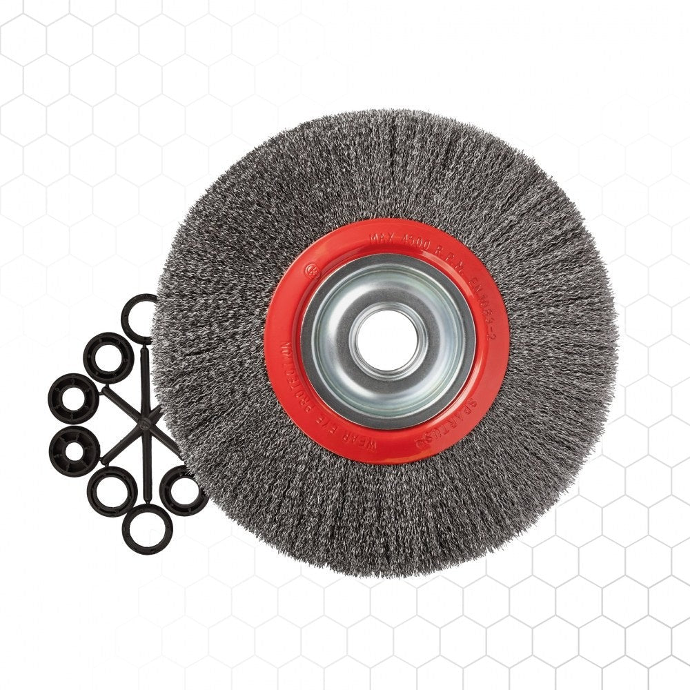 Laikkaharja Ø250×25mm, teräs-aaltolanka 0,3mm, metallintyöstön työkalu – kuva 2/2