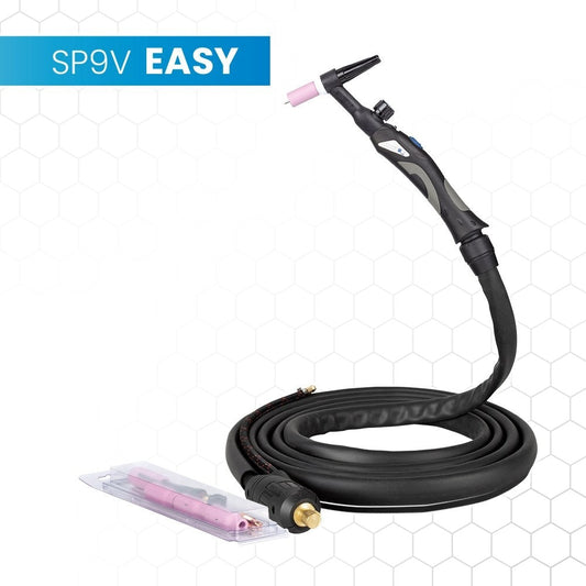 Spartus EasyTIG 9V TIG-poltin venttiilillä 4 m