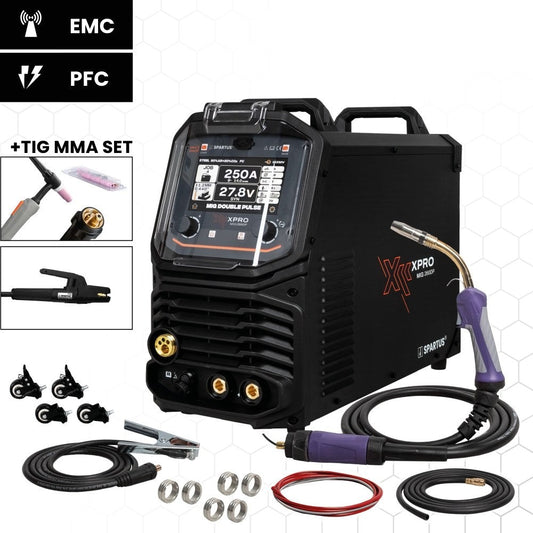 XPro MIG 260 DUAL PULSE paketti MIG TIG MMA, MIG/MAG-hitsauskone – kuva 1/15