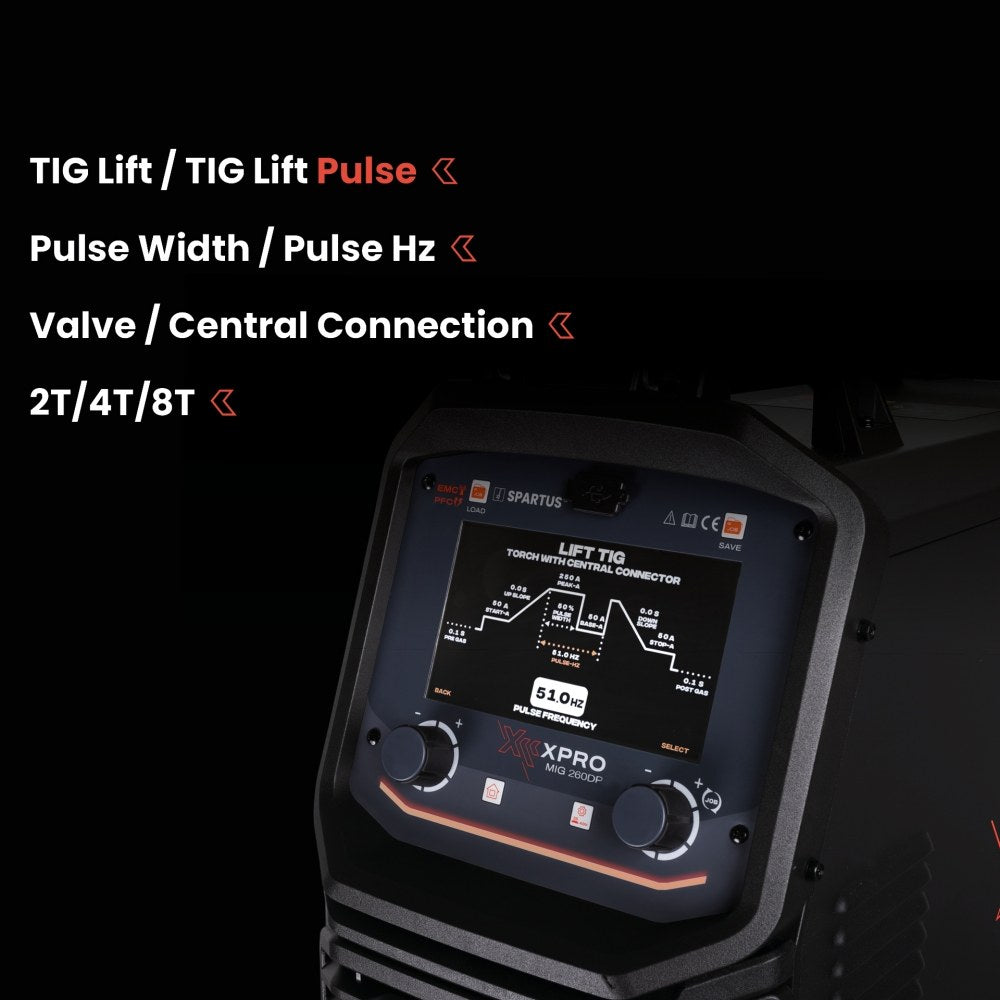 XPro MIG 260 DUAL PULSE paketti MIG TIG MMA, MIG/MAG-hitsauskone – kuva 4/15