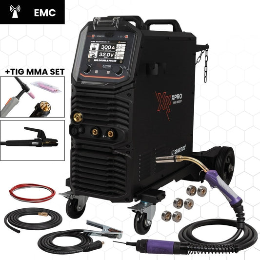 XPro MIG 300 DUAL PULSE paketti MIG TIG MMA, MIG/MAG-hitsauskone – kuva 1/15