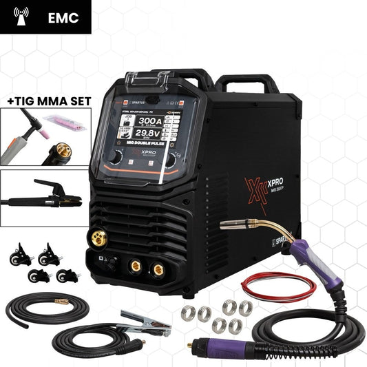 XPro MIG 310 DUAL PULSE paketti MIG TIG MMA, MIG/MAG-hitsauskone – kuva 1/15