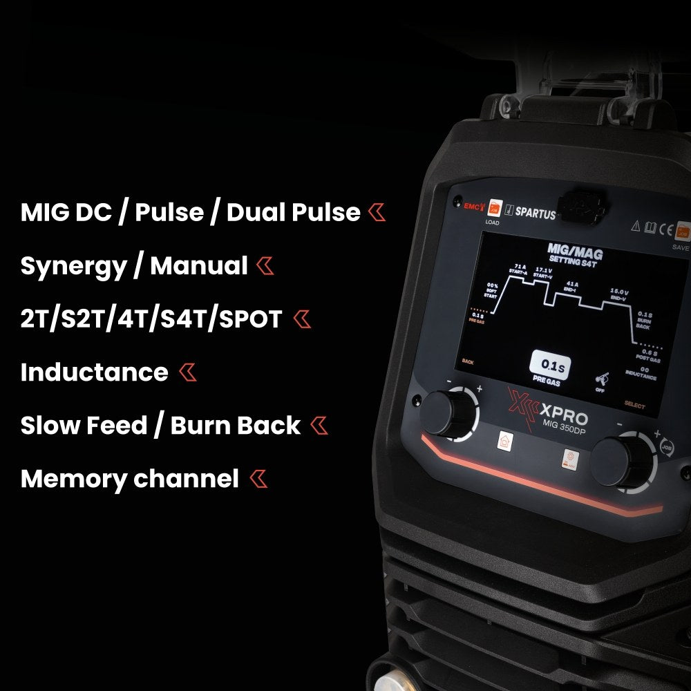 XPro MIG 350 DUAL PULSE paketti, MIG/MAG-hitsauskone – kuva 2/15