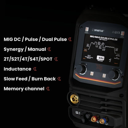 Spartus XPro MIG 500 DP -paketti, välikaapeli 5 m, MIG/MAG-hitsauskone – kuva 2/12