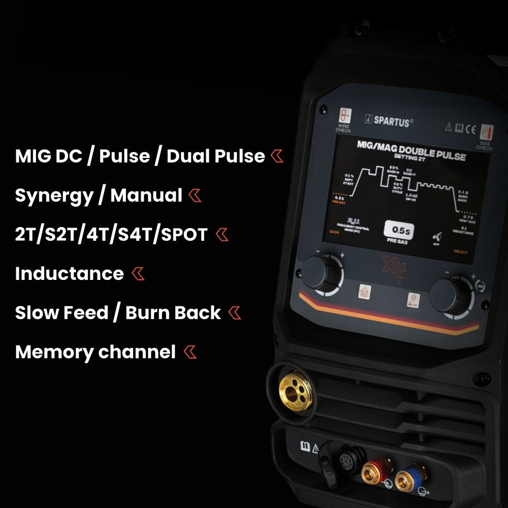 Spartus XPro MIG 500 DP -paketti, välikaapeli 10 m, MIG/MAG-hitsauskone – kuva 2/12