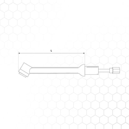 Poltinrunko SP17SF lyhyt, linssi L=62mm (kaasu), TIG-poltin – kuva 3/3