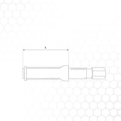 Poltinrunko SP9P L=41mm (kaasu) – kuva 3