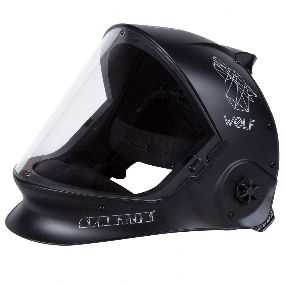 SPARTUS® WOLF grinding helmet with the air supply system