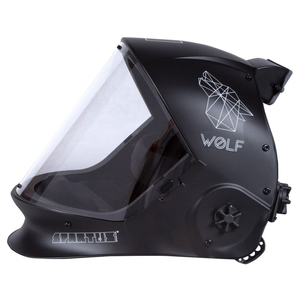 SPARTUS® WOLF grinding helmet with the air supply system