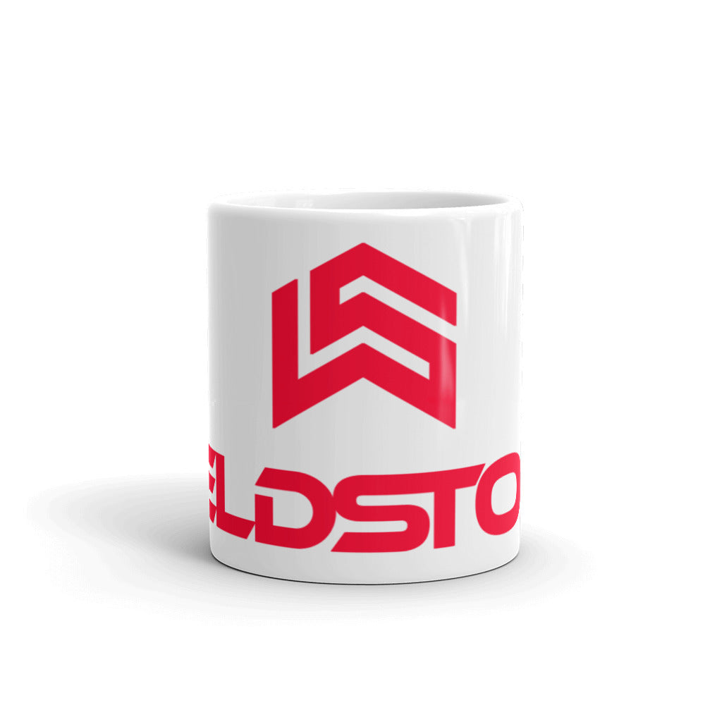 White glossy mug