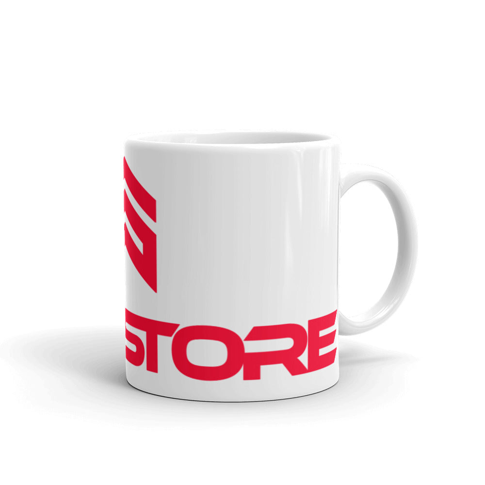 White glossy mug – kuva 1/3